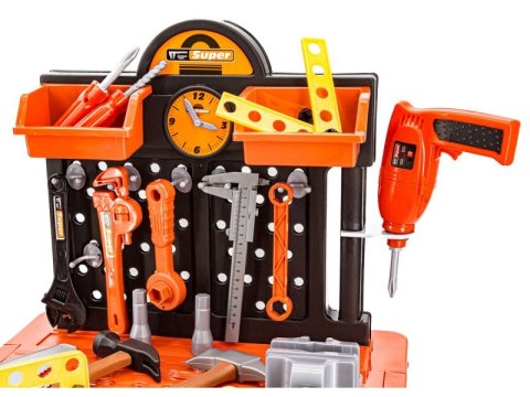 Zestaw Majsterkowicza, Warsztat stolarski - stolik, klucze, piła