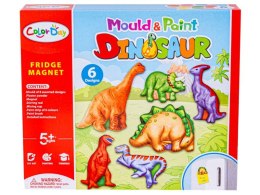 Kreatywny Zestaw Stwórz Magnes, Odlew DIY DINOZAURY Zrób To Sam