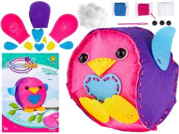 Kreatywny Zestaw Wyszywanka, Maskotka, Pluszak Do Szycia Zwierzęta Leśne PTASZEK