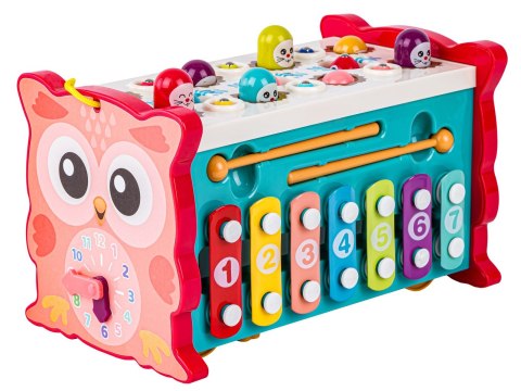 Edukacyjna, interaktywna zabawka dla dzieci 8w1, Cymbałki, Zegar