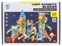Klocki Magnetyczne Konstrukcyjne TOR KULKOWY Świecące Elementy 174 El. Kulodrom