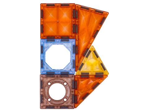 Klocki Magnetyczne Konstrukcyjne TOR KULKOWY Świecące Elementy 174 El. Kulodrom