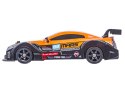 DUŻY Samochód Do Driftu Auto RC Drift 1:16 2,4 GHz PARA DYM 4WD Pomarańczowy Nissan GTR LED