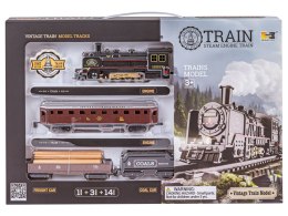 Elektryczna Kolejka Lokomotywa - Parowóz + 3 Wagony