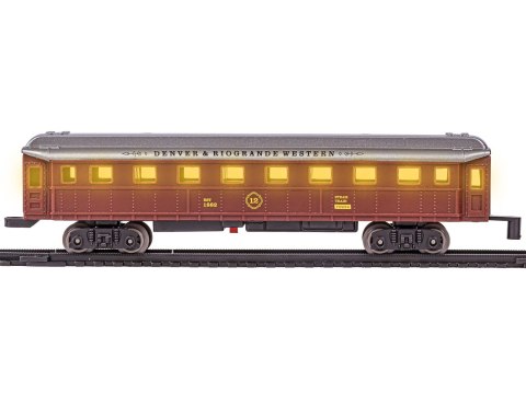 Elektryczna Kolejka Lokomotywa - Parowóz + 3 Wagony