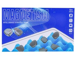 Gra Szachy Kamienie Magnetyczne Planszowa, Magnetyczna Gra Strategiczna, Magnetic Chess + Podkładka