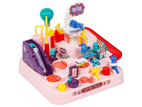 Interaktywny Tor Przeszkód + Pojazdy, Zjazd Samochodowy Parking Zjeżdżalnia