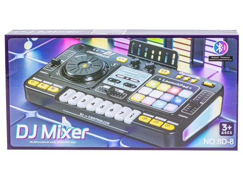 Konsola Dj dla dzieci Organki Zabawka muzyczna Elektroniczny Mikser Kontroler Mikrofon Konsoleta Światło LED