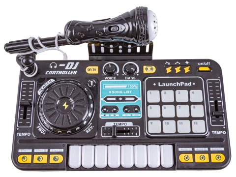 Konsola Dj dla dzieci Organki Zabawka muzyczna Elektroniczny Mikser Kontroler Mikrofon Konsoleta Światło LED