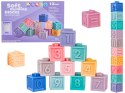 Miękkie Klocki Sensoryczne, Cyferki, Figury geometryczne, Kształty 12 sztuk, Edukacyjny zestaw klocków dla malucha