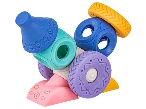 Miękkie Klocki Sensoryczne Figury geometryczne 13 sztuk, Edukacyjny zestaw klocków dla malucha