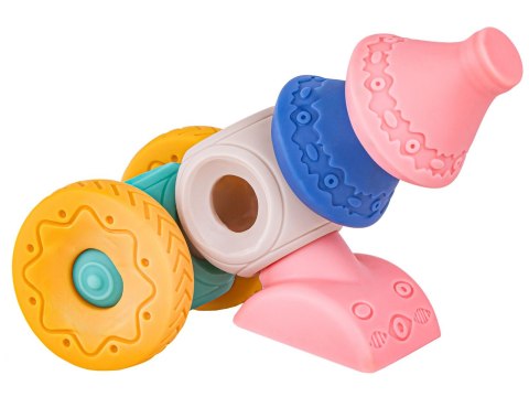 Miękkie Klocki Sensoryczne Figury geometryczne 13 sztuk, Edukacyjny zestaw klocków dla malucha