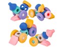 Miękkie Klocki Sensoryczne Figury geometryczne 13 sztuk, Edukacyjny zestaw klocków dla malucha