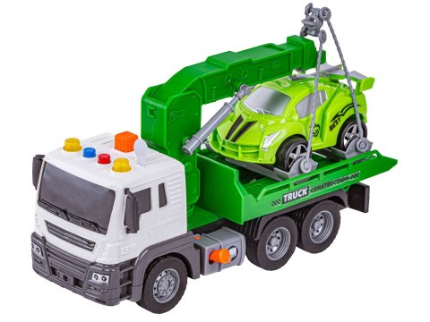 Multifunkcyjna Ciężarówka, Laweta, Dźwig, Transporter + Samochód 1:16