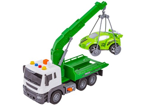 Multifunkcyjna Ciężarówka, Laweta, Dźwig, Transporter + Samochód 1:16