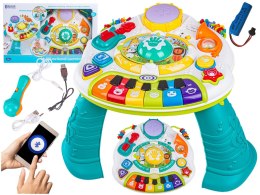 Multifunkcyjny Edukacyjny Muzyczny Stolik Dla Dzieci Pianinko Mikrofon