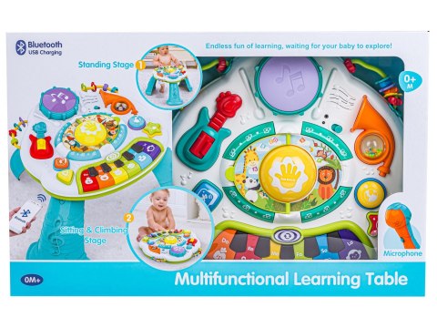 Multifunkcyjny Edukacyjny Muzyczny Stolik Dla Dzieci Pianinko Mikrofon