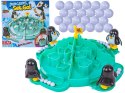 Rodzinna gra zręcznościowa, planszowa PINGWINKOWE PIŁKARZYKI, Piłka nożna "Penguins, Set, Go!"