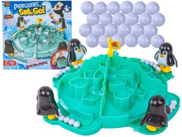 Rodzinna gra zręcznościowa, planszowa PINGWINKOWE PIŁKARZYKI, Piłka nożna 