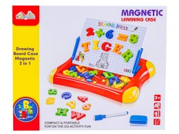 Wielofunkcyjna tablica magnetyczna 2w1, Pisak, Magnesy - literki, cyferki