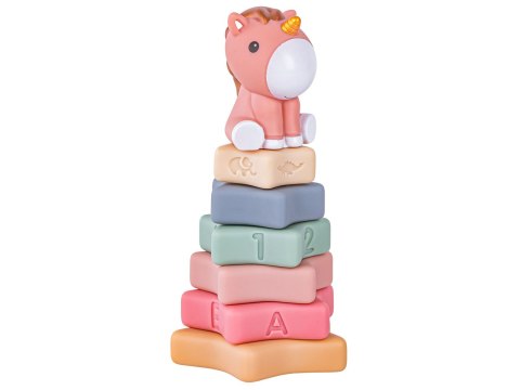 Zabawki Sensoryczne Miękkie klocki 6w1, Gryzak, Sensoryczna Wieża Karty Dla Dzieci