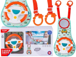 Zestaw Małego Kierowcy Edukacyjna KIEROWNICA DO SAMOCHODU Auta Interaktywna Mata