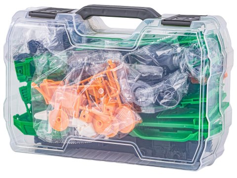 Ciężarówka Auto Samochód ŚMIECIARKA Do Rozkręcania W Walizce + Kosz Na Śmieci