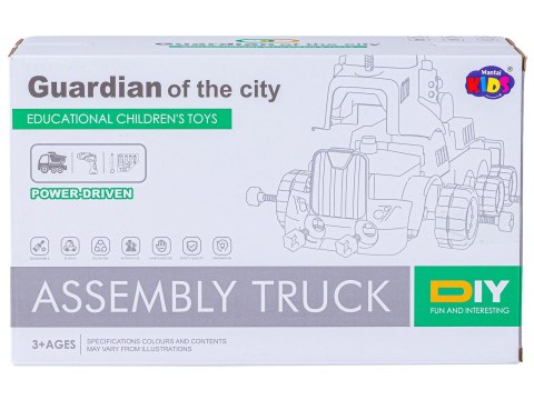 Ciężarówka Wywrotka Samochód do rozkręcania i skręcania + Wkrętarka Auto