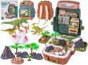 Duży Zestaw Dinozaurów W Plecaku Figurki W Walizce DINOZAURY Wulkan Akcesoria 30 El.