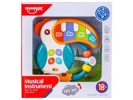 Edukacyjna Zabawka Muzyczna Tukan Pianinko Grzechotka Melodie Dźwięki