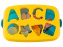 Edukacyjny Sorter Z Klockami Układanka Wiaderko Literki Klocki