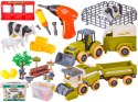 Farma Traktor Kombajn Do Skręcania Gospodarstwo Rolne Zestaw Majsterkowicza Rolnika Traktor Kombajn Zwierzęta Wkrętarka