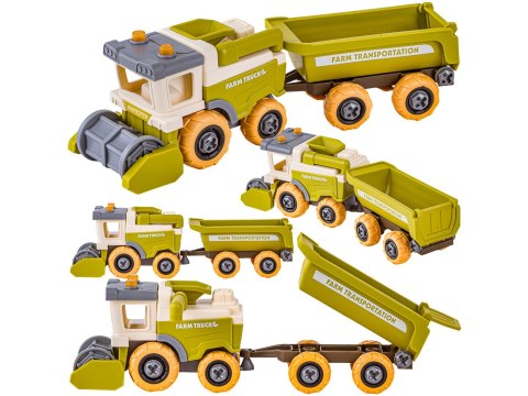 Farma Traktor Kombajn Do Skręcania Stajnia Gospodarstwo Rolne Zestaw Majsterkowicza Rolnika Zwierzęta Wkrętarka