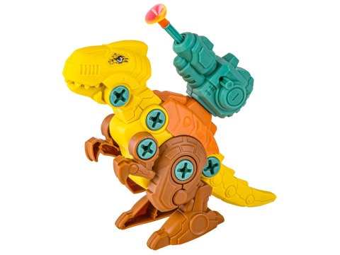 Klocki Konstrukcyjne DINOZAURY Do Skręcania I Rozkręcania Kuferek Wkrętarka Strzałki