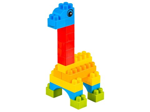 Klocki Konstrukcyjne Dla Dzieci Duży Zestaw Kolorowych Klocków 150 El. Układanka