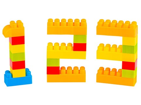 Klocki Konstrukcyjne Dla Dzieci Duży Zestaw Kolorowych Klocków 150 El. Układanka