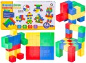 Klocki Magnetyczne 3D Konstrukcyjne KOSTKI BUDOWLANE Sześciany Zestaw Klocków 64 el.