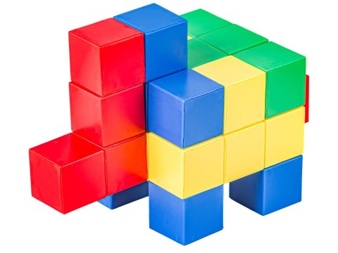 Klocki Magnetyczne 3D Konstrukcyjne KOSTKI BUDOWLANE Sześciany Zestaw Klocków 64 el.