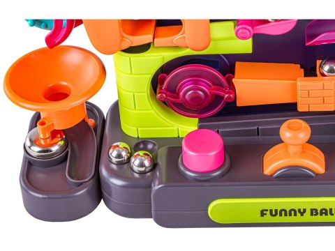 Kulkowy Tor Przeszkód Zjeżdżalnia Zjazd Dla Kulek Kulodrom Zabawka interaktywna