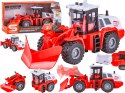 Odśnieżarka Pług Śnieżny Multifunkcyjny Traktor 1:16 Ciągnik Ruchome Ramię Światło Dźwięk