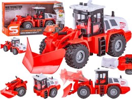 Odśnieżarka Pług Śnieżny Multifunkcyjny Traktor 1:16 Ciągnik Ruchome Ramię Światło Dźwięk