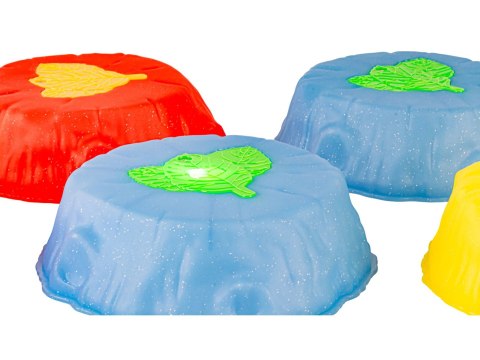 Ścieżka Sensoryczna Dla Dzieci ŚWIECĄCE KAMIENIE BALANSUJĄCE 8 Szt Trening Równowagi