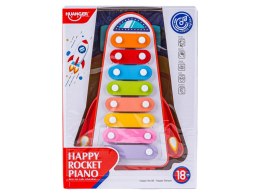 Tęczowe Cymbałki Ksylofon Rakieta Kosmiczna Zabawka Muzyczna Dla Dzieci