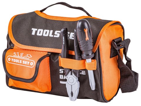 Torba Narzędziowa Małego Majsterkowicza Zestaw Narzędzi Wkrętarka Akcesoria