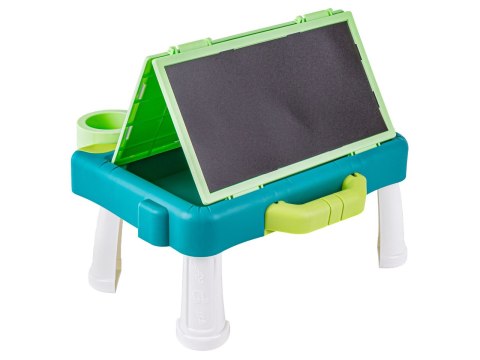 Wielofunkcyjna Dwustronna Tablica 2w1 Do Rysowania Malowania Zmazywalna Kredowa Stolik ZIELONA