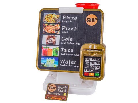 Zestaw do Pieczenia Pizzy Edukacyjna Zabawka Sklep Pizzeria Pizza Ekspres Do Kawy Kasa Fiskalna