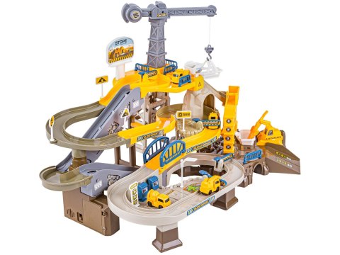 Zjazd samochodowy Tor Kulkowy PLAC BUDOWY Garaż Parking Zjeżdżalnia Dźwig