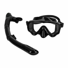 Maska do snurkowania okulary rurka fajka zestaw czarny