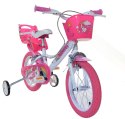 Rowerek Dziecięcy 16 Cali Jednorożec Unicorn Koszyk Fotelik Dino Bikes