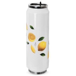 Kubek Termiczny Puszka Cytryny Bidon Stalowy na Kawę Herbatę ORION 700 ml